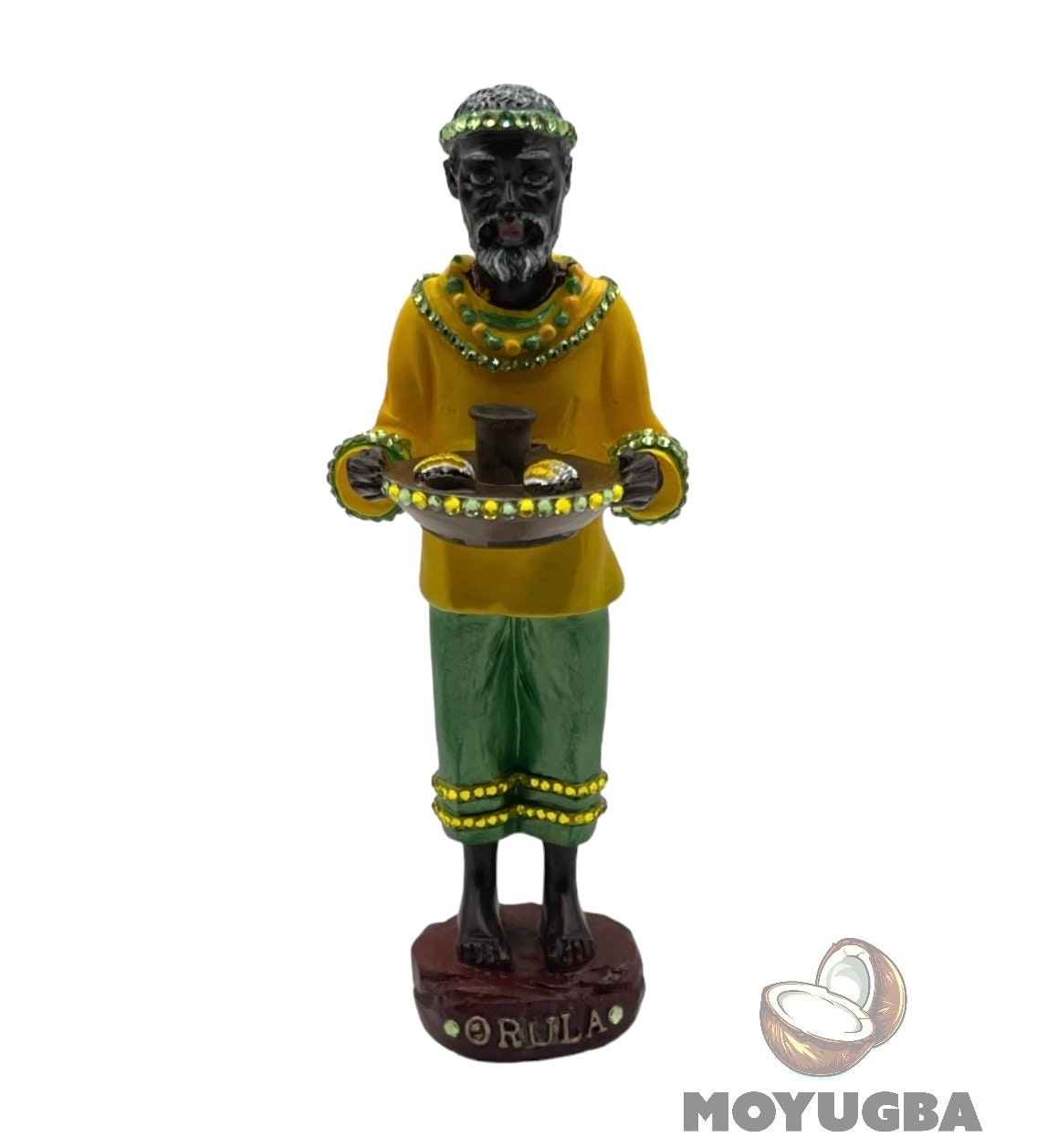 RHINESTONED -Small Orisha Statues for Home Altar Decor