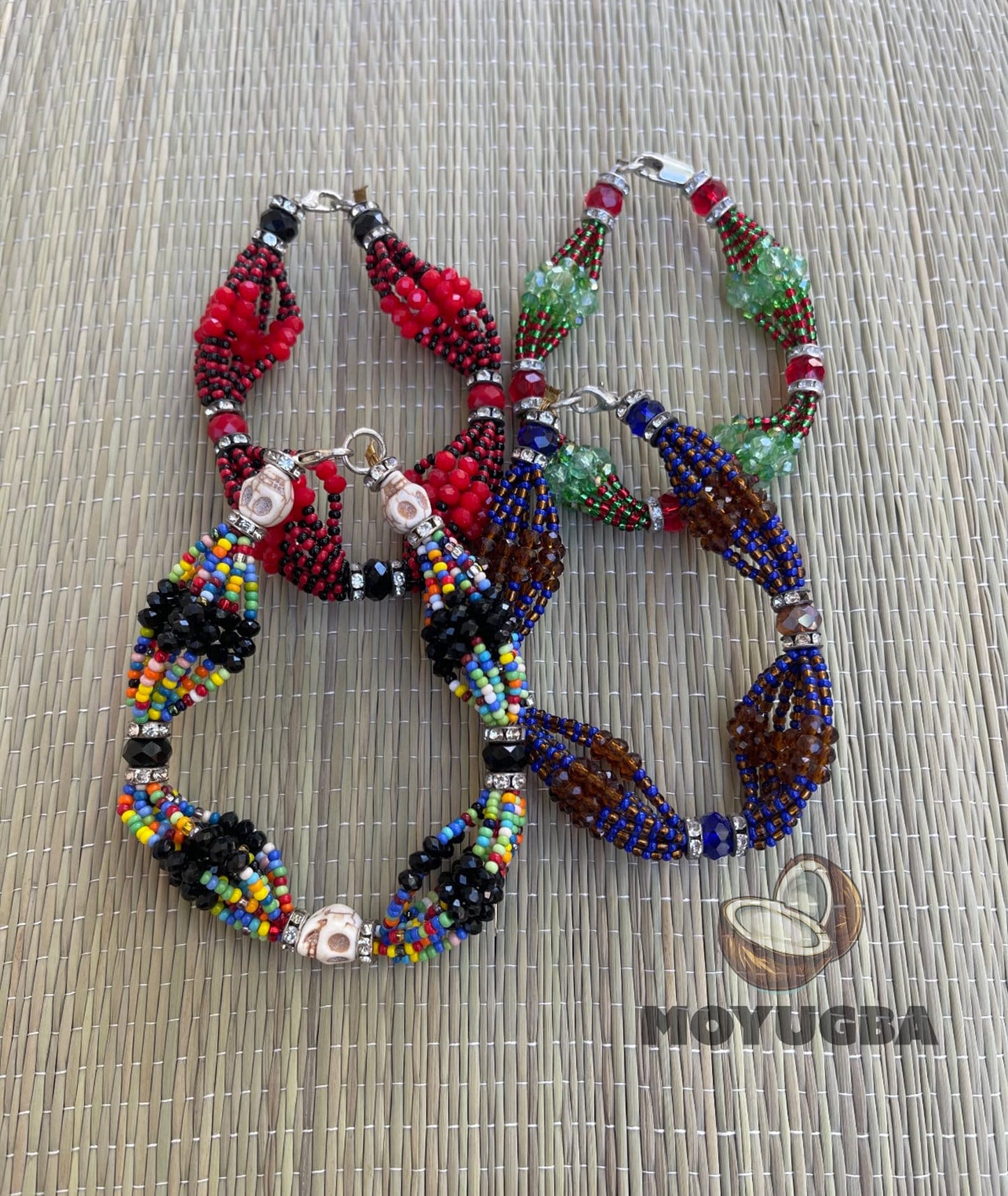 ORISHA ILDE - Santeria Bead Mazo Bracelet - 8" inch