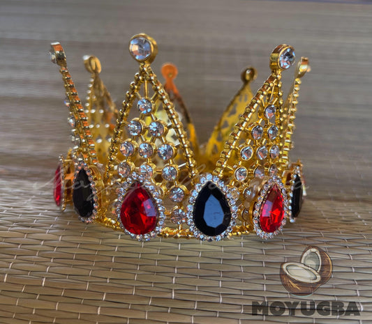 Divine Eleggua Rhinestoned Crown - Orisha Accessories