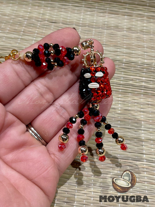ELEGGUA Rhinestoned Keychain - Santeria/Yoruba