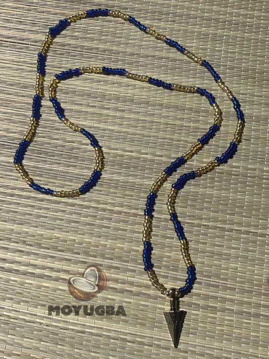 ORISHA OCHOSI Necklace/Eleke/Collar - for Protection and Guidance