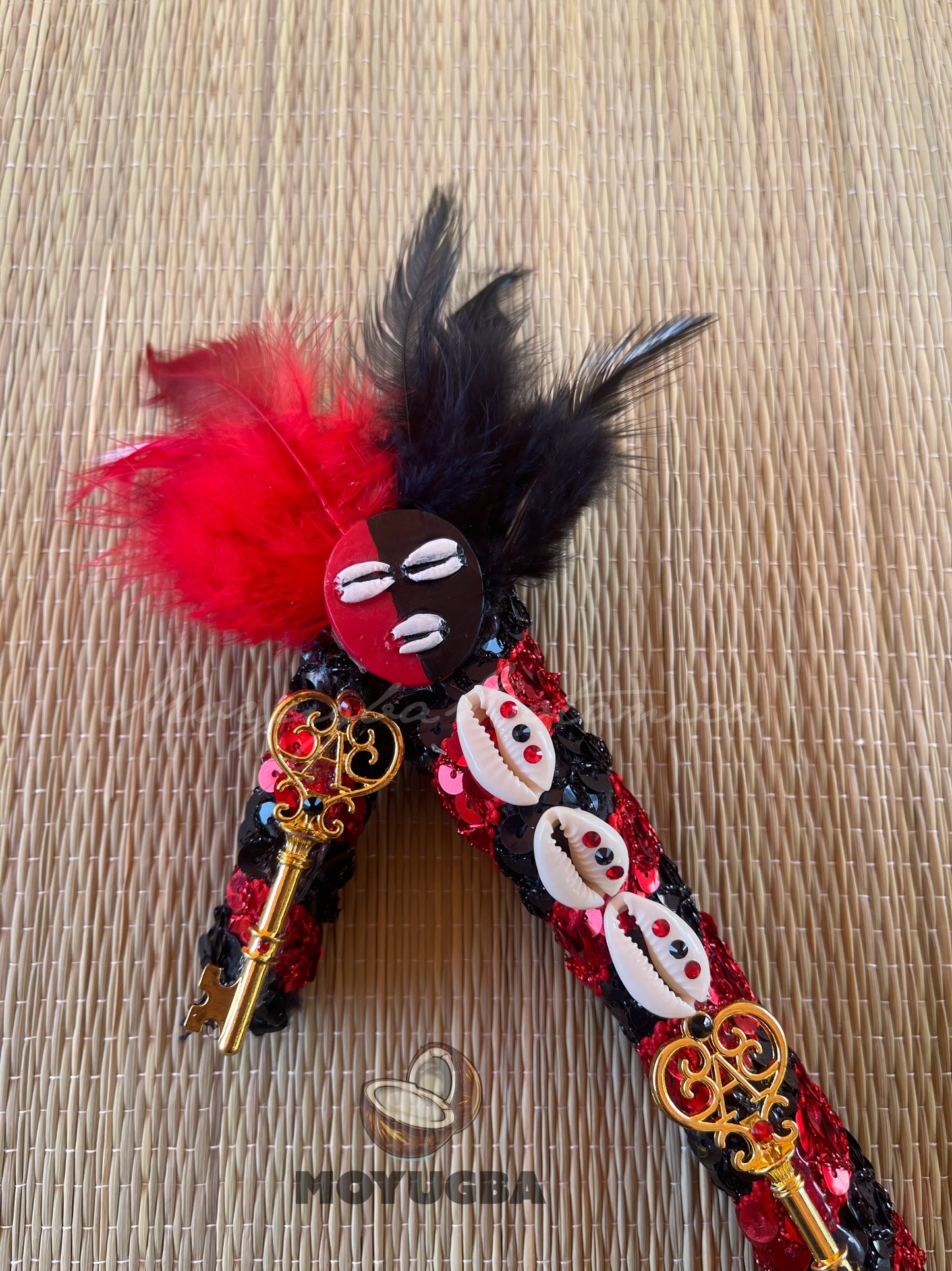 Garabato de Eleggua - Handcrafted - Guava Stick 14"