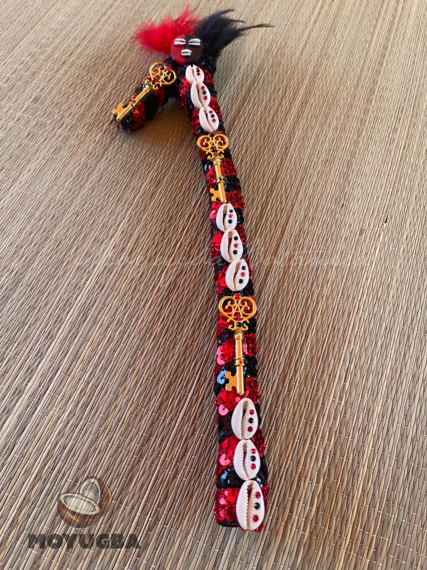 Garabato de Eleggua - Handcrafted - Guava Stick 14"
