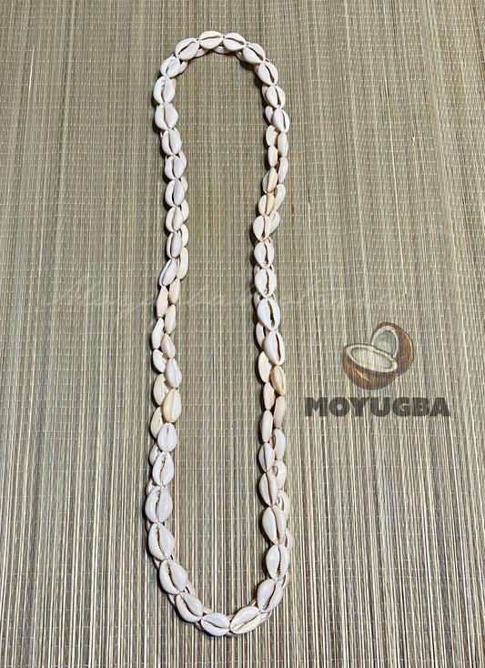 Aje/Iroko - HANDMADE Double Cowrie Shell Necklace/Collar
