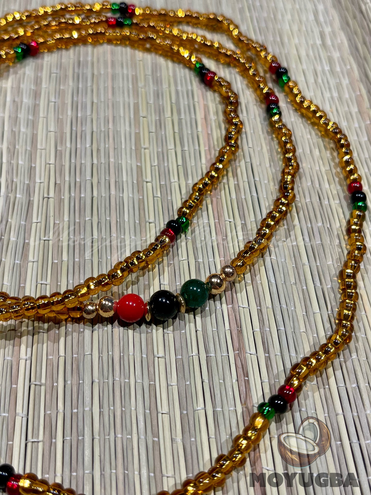Oshun Ibu Kole Necklace/Eleke/Collar - Santeria/Yoruba
