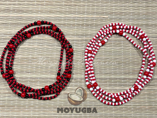 Eleggua - Shango - Collar/Eleke/Necklace - Small Size Beads