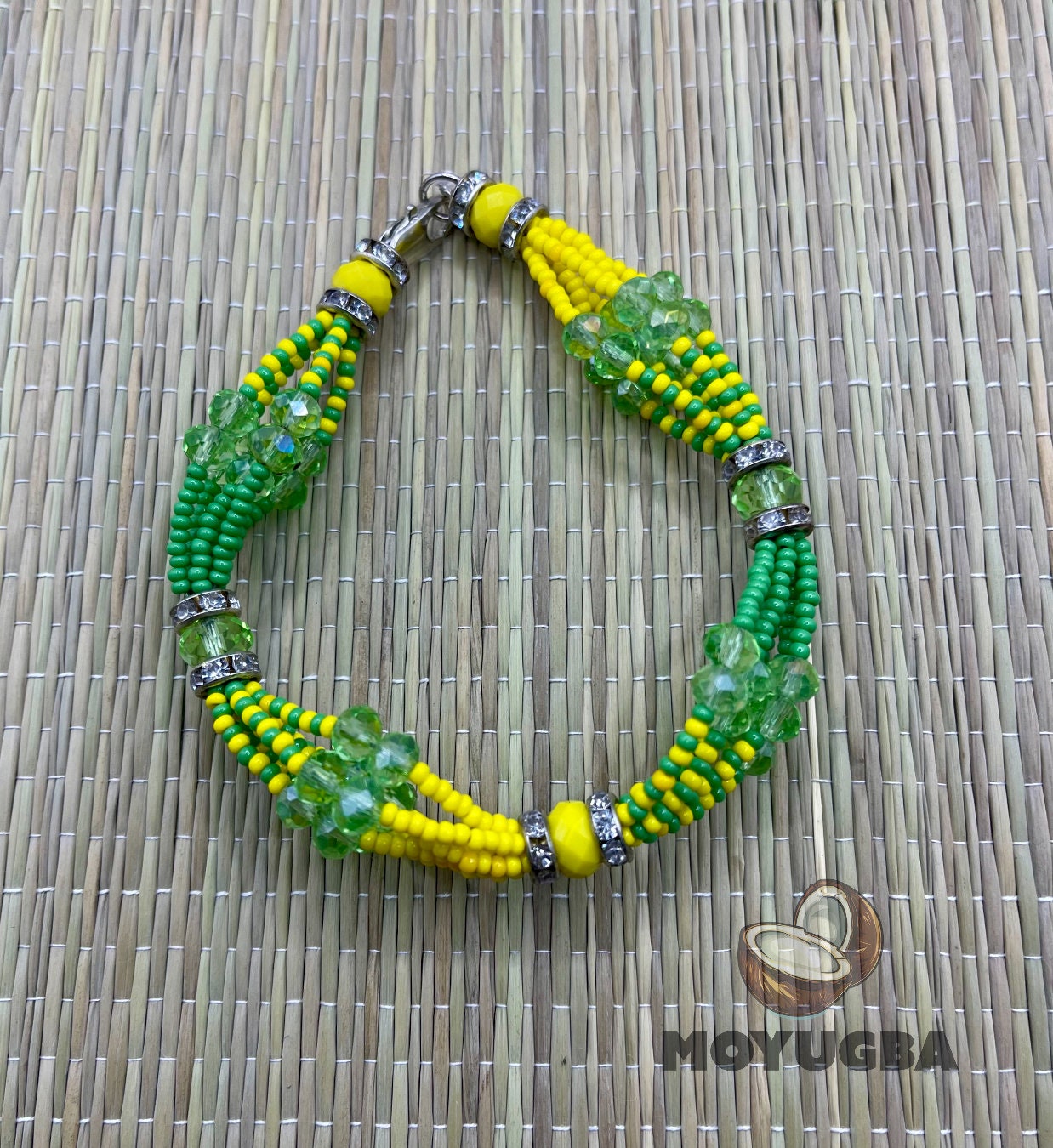 ORISHA ILDE - Santeria Bead Mazo Bracelet - 8" inch