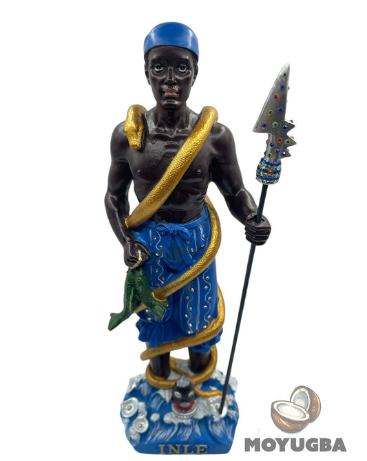 Orisha Inle/Erinle Figurine for Altar or Sacred Space - Santeria/Yoruba