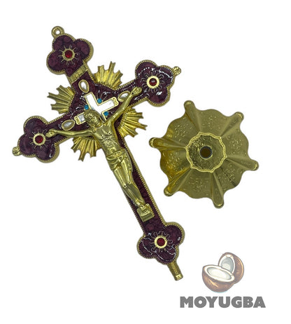 CRUCIFIX Metal Cross for Spiritual Altar - Boveda