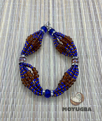 ORISHA ILDE - Santeria Bead Mazo Bracelet - 8" inch