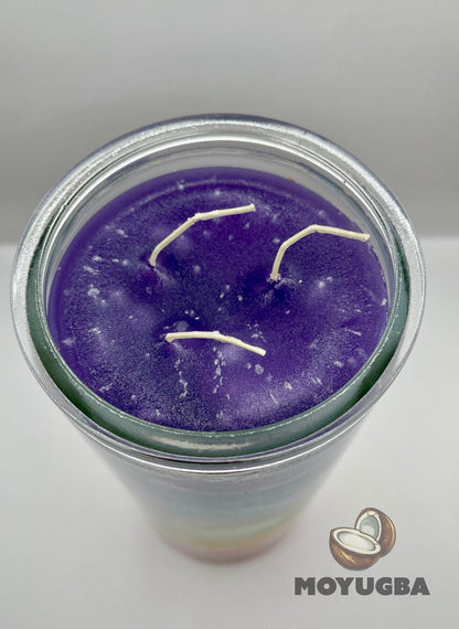 14 Day Candle - Multi Color - 3 Wick