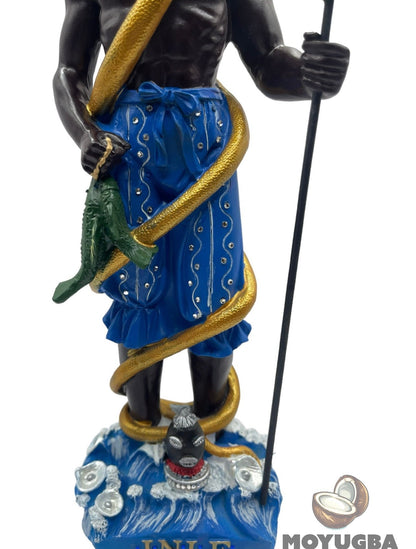Orisha Inle/Erinle Figurine for Altar or Sacred Space - Santeria/Yoruba