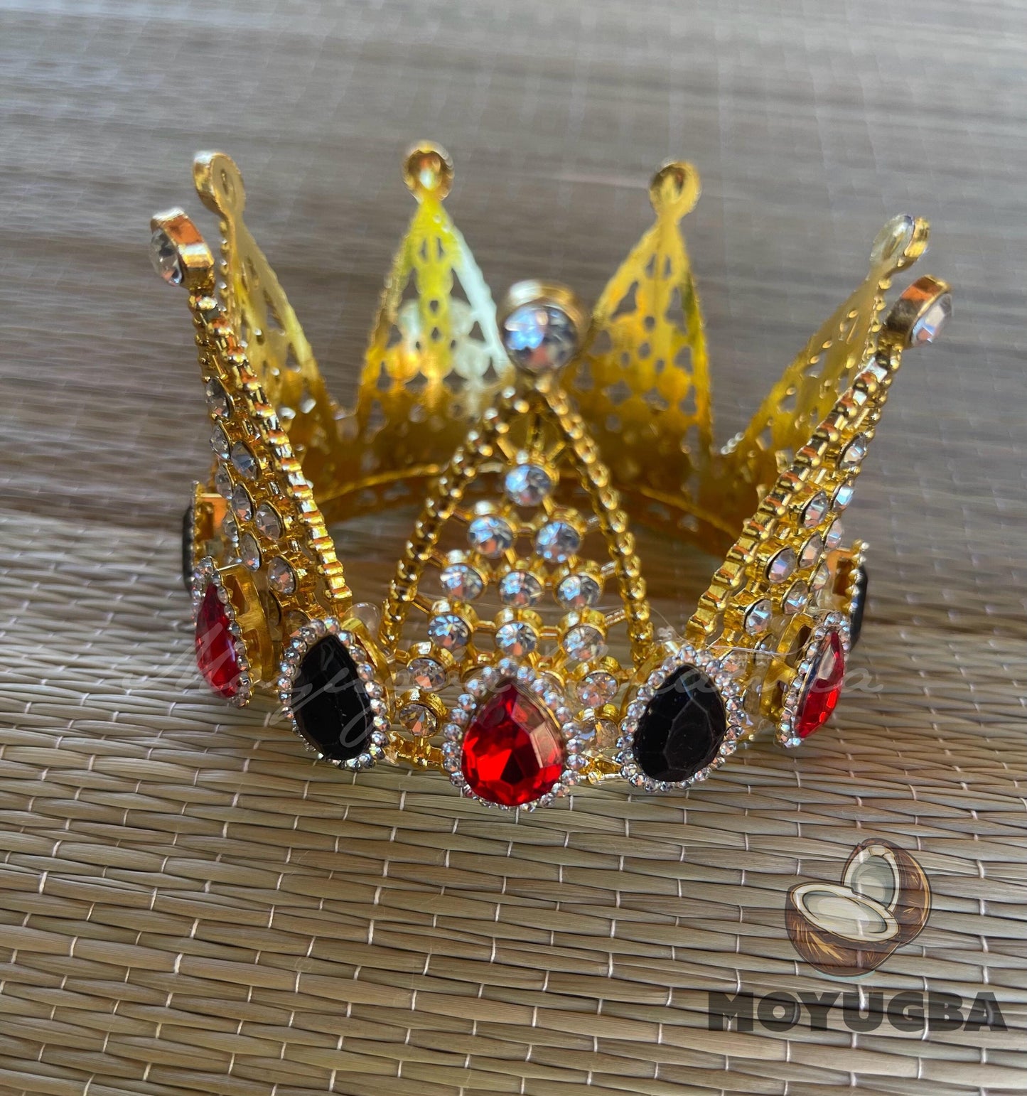 Divine Eleggua Rhinestoned Crown - Orisha Accessories