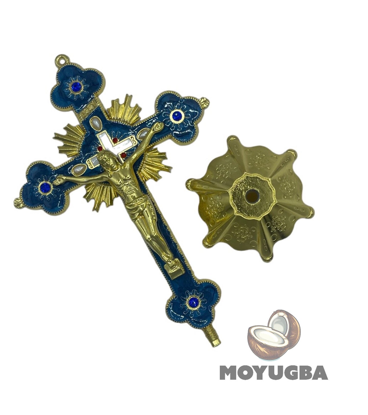 CRUCIFIX Metal Cross for Spiritual Altar - Boveda