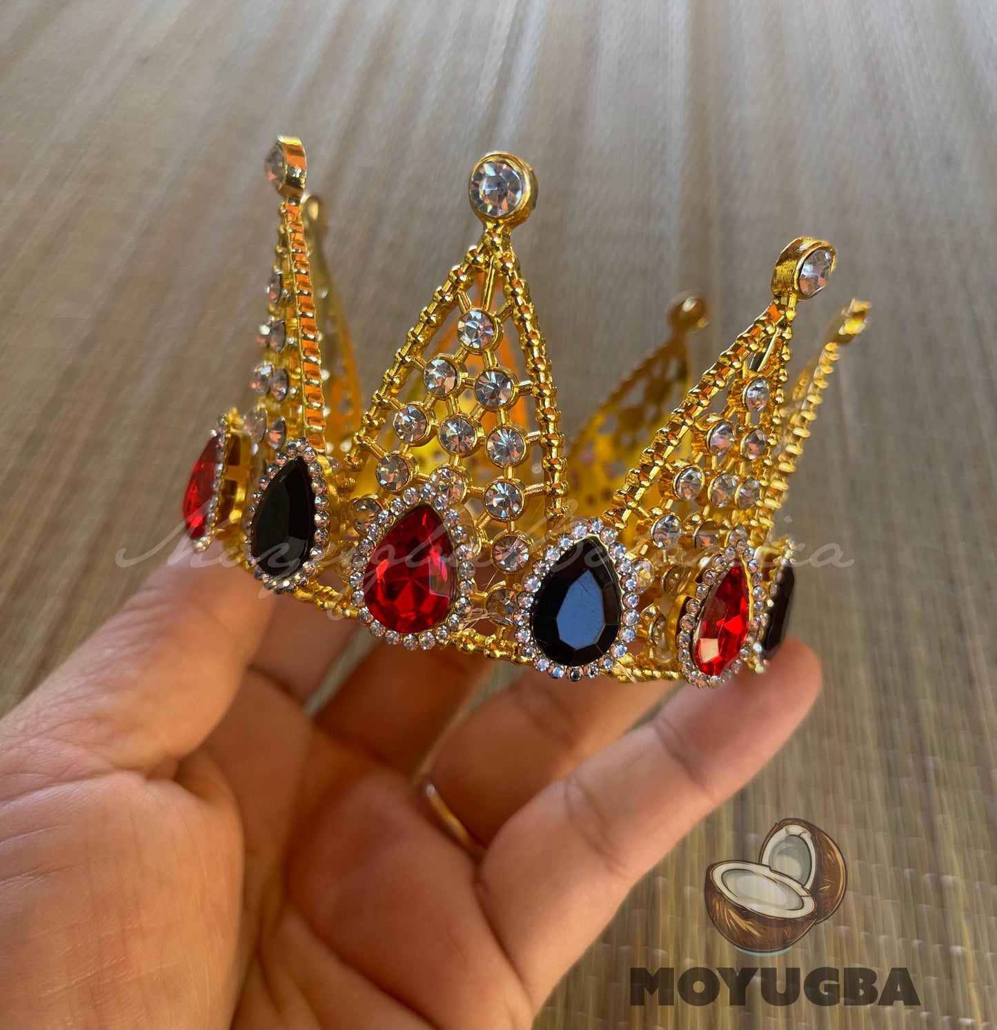 Divine Eleggua Rhinestoned Crown - Orisha Accessories