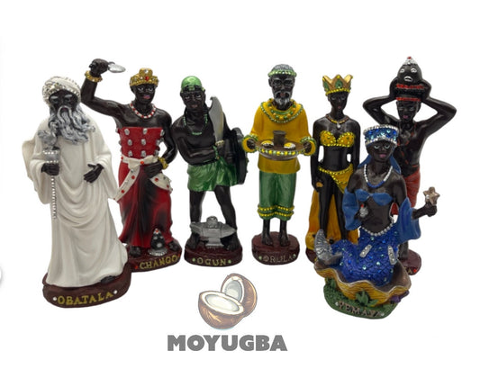 RHINESTONED -Small Orisha Statues for Home Altar Decor