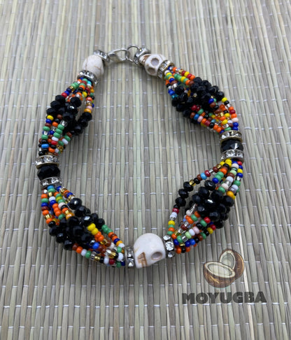 ORISHA ILDE - Santeria Bead Mazo Bracelet - 8" inch