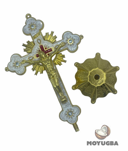 CRUCIFIX Metal Cross for Spiritual Altar - Boveda