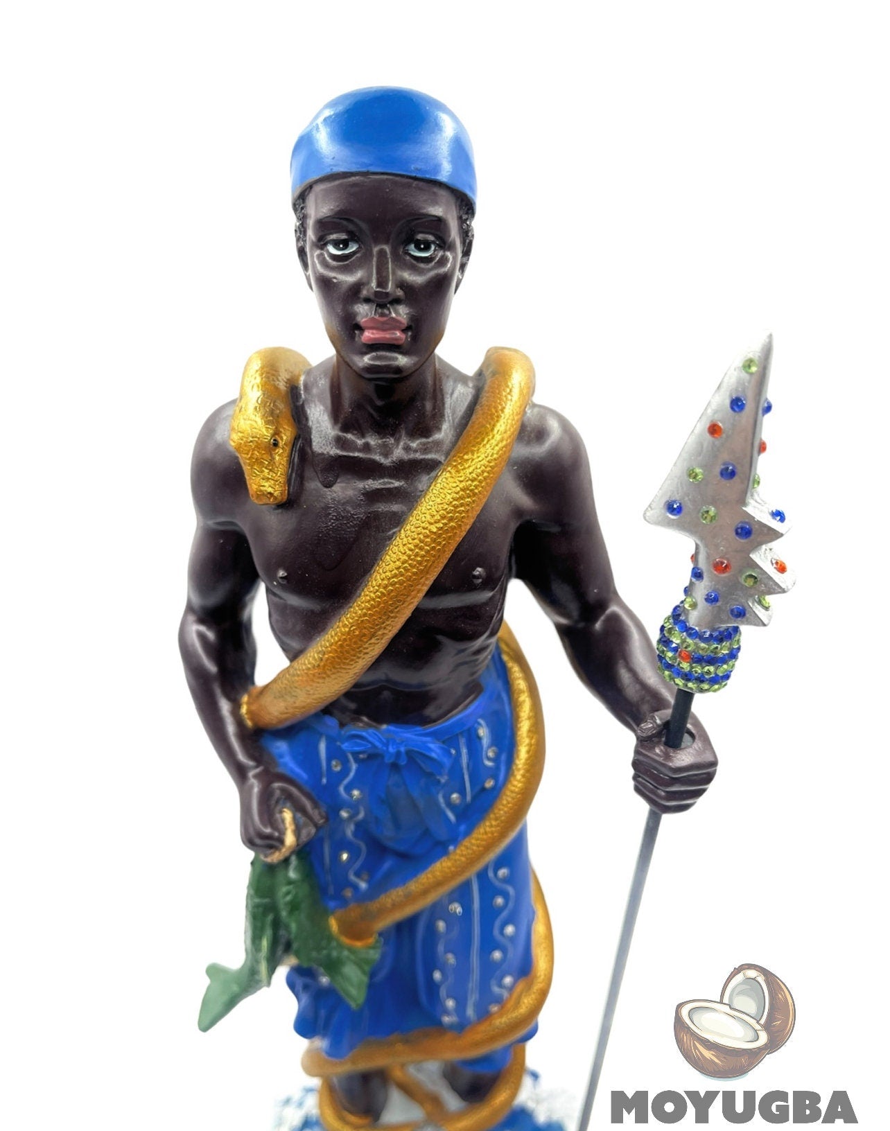 Orisha Inle/Erinle Figurine for Altar or Sacred Space - Santeria/Yoruba