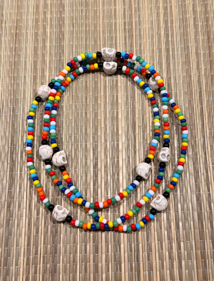 OSAIN SKULL Santeria/Yoruba Necklace/Eleke/Collar