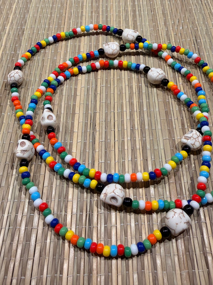 OSAIN SKULL Santeria/Yoruba Necklace/Eleke/Collar