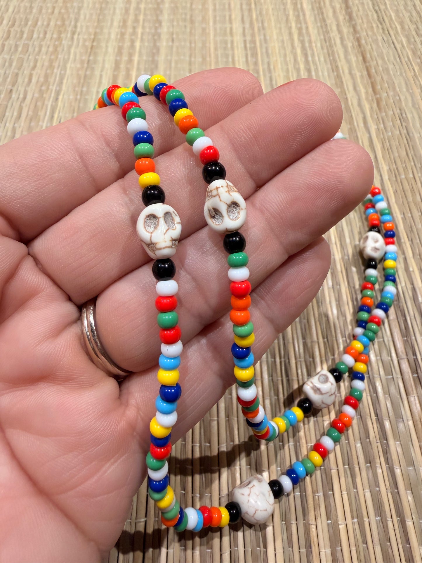 OSAIN SKULL Santeria/Yoruba Necklace/Eleke/Collar