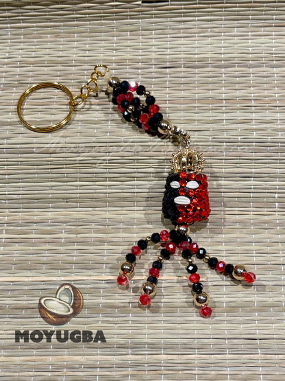 ELEGGUA Rhinestoned Keychain - Santeria/Yoruba
