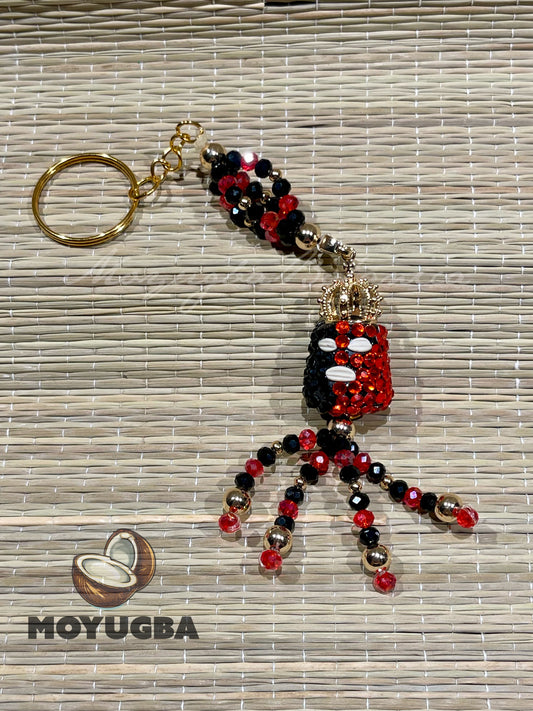 ELEGGUA Rhinestoned Keychain - Santeria/Yoruba
