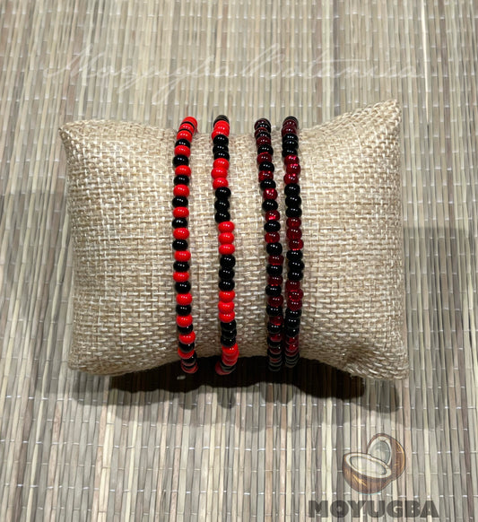Handcrafted Eleggua Stretch Bracelet | Santeria/Yoruba - 4 Styles