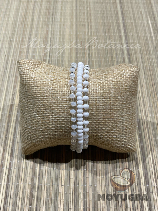 Handcrafted Obatala Stretch Bracelet | Santeria/Yoruba - 3 Styles