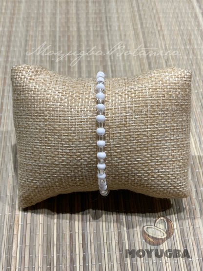 Handcrafted Obatala Stretch Bracelet | Santeria/Yoruba - 3 Styles