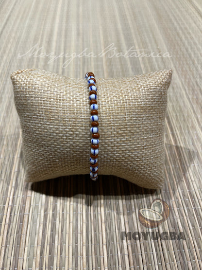 Handcrafted San Lárazo/Babalu Aye Stretch Bracelet | Santeria/Yoruba - 3 Styles
