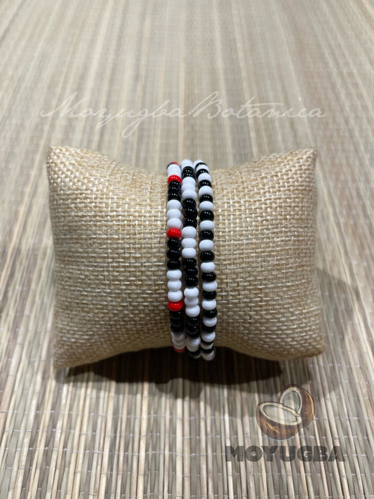 Handcrafted Eleggua Stretch Bracelet | Santeria/Yoruba - 3 Styles