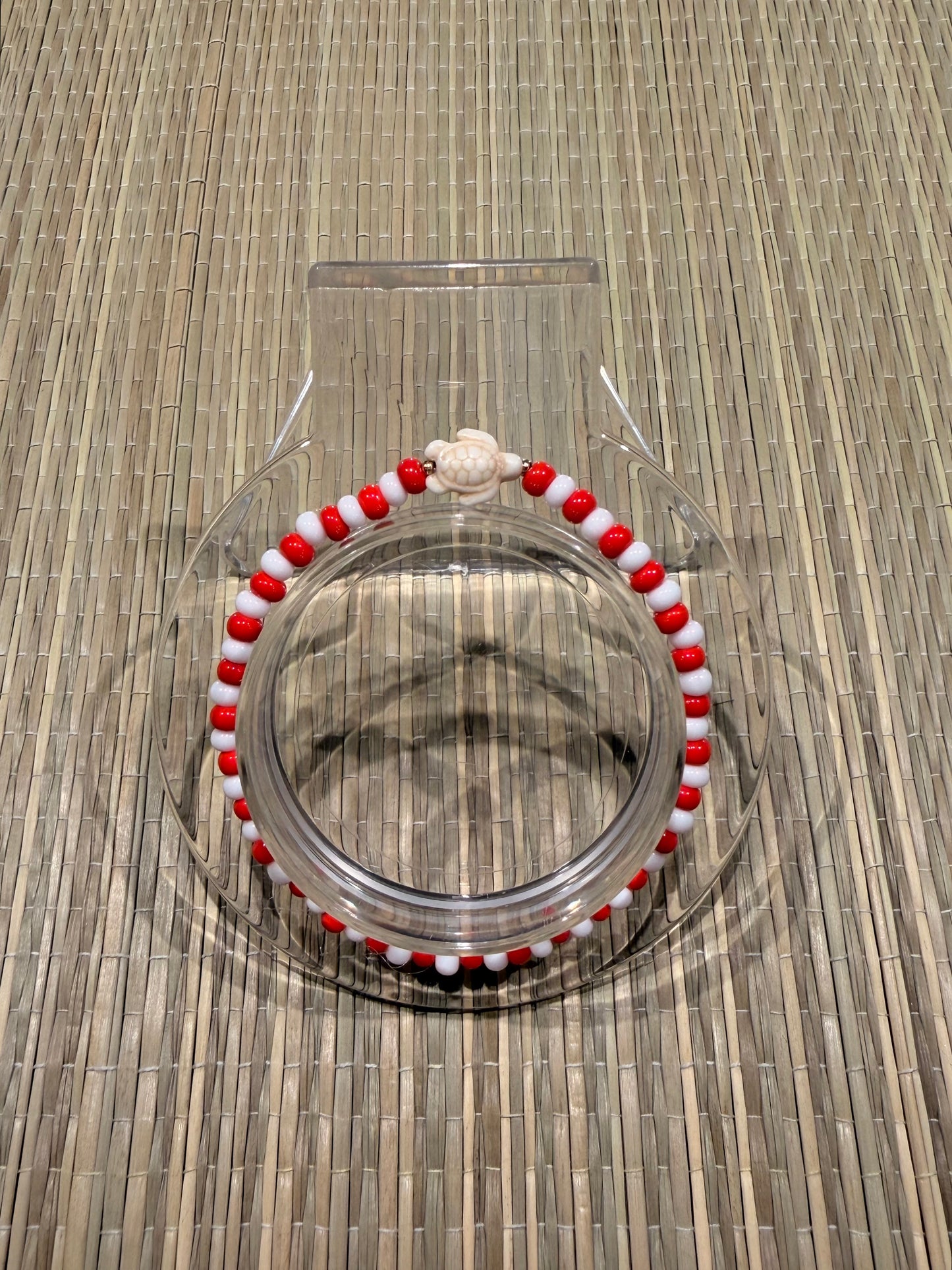 Handcrafted Orisha Shango Turtle Stretch Bracelet - Santeria/Yoruba