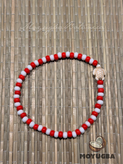 Handcrafted Orisha Shango Turtle Stretch Bracelet - Santeria/Yoruba