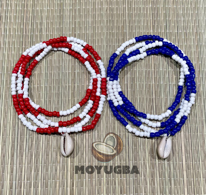 SANTERIA/YORUBA - Yemaya/Shango Necklaces/Elekes/Collares