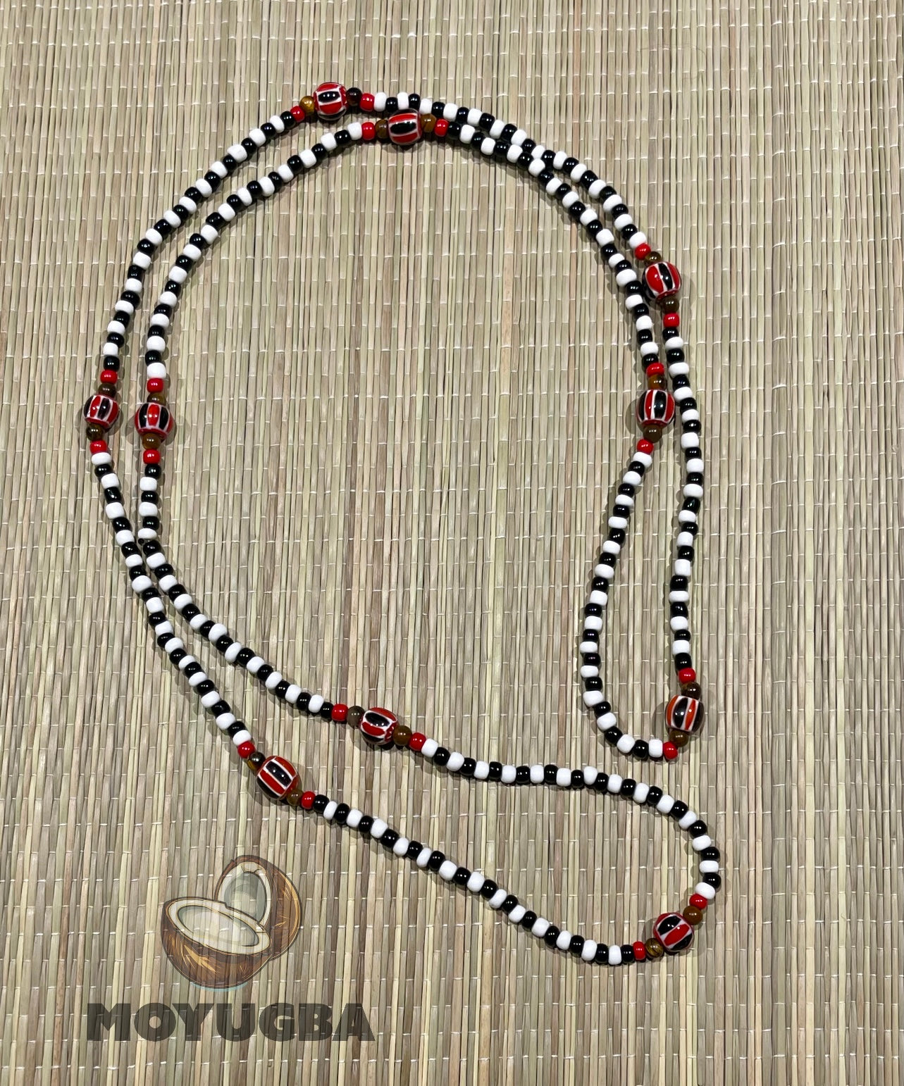 ELEGGUA with Tiger Eye Beads Necklace/Eleke/Collar de Eleggua ~  Santeria/Yoruba
