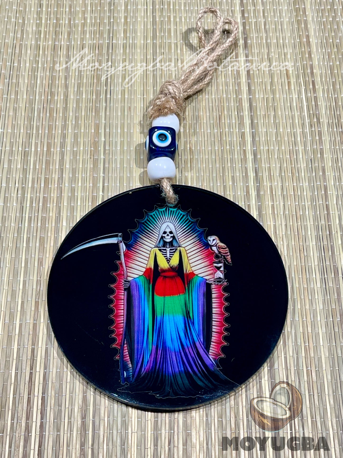 Santa Muerte Evil Eye Protection Hanging Charm - Spiritual Decor