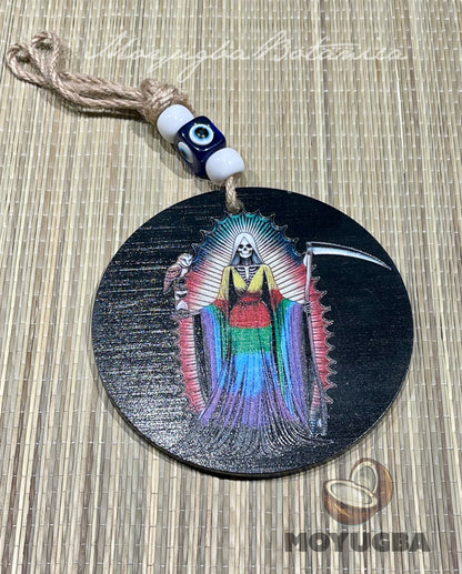 Santa Muerte Evil Eye Protection Hanging Charm - Spiritual Decor