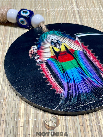 Santa Muerte Evil Eye Protection Hanging Charm - Spiritual Decor