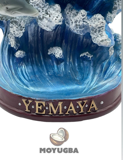 RHINESTONED - Divine Yemaya Orisha Statue for Spiritual Protection and Guidance