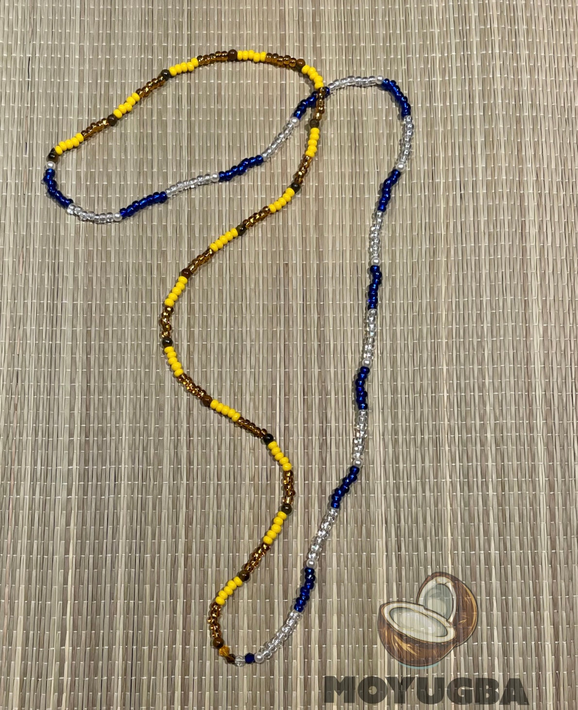 DOS AGUAS/ Two Waters Tiger Eye and Pearls - Yemaya/Oshun - Santeria/Yoruba