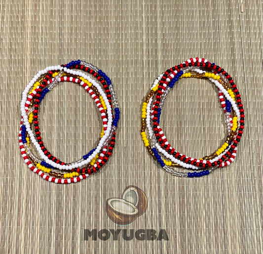 Ibeyis Jimaguas Necklaces/Elekes/Collares -Santeria Set of 2