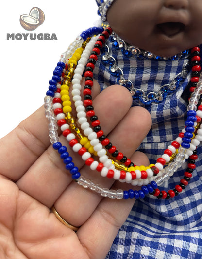 Ibeyis Jimaguas Necklaces/Elekes/Collares -Santeria Set of 2