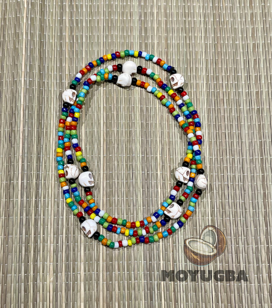 OSAIN SKULL Santeria/Yoruba Necklace/Eleke/Collar