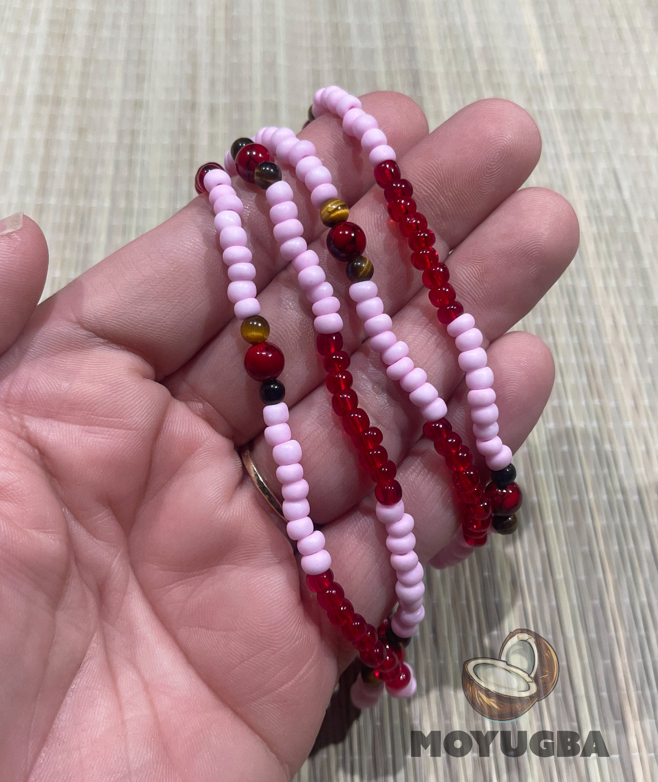 YEWA with Tiger Eye Beads Santeria/Yoruba Necklace/Eleke/Collar