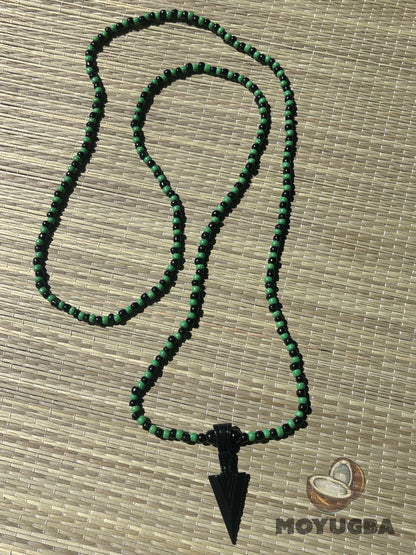 ORISHA OGGUN Warrior Necklace/Eleke/Collar - Symbolic Amulet for Strength