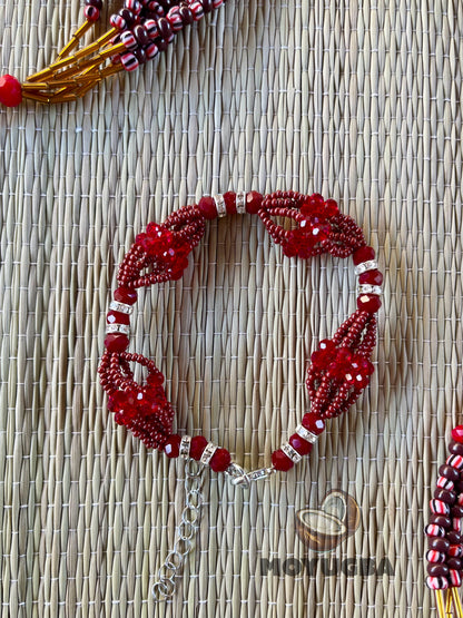 ORISHA OYA Set - Yoruba Deity Necklace and Bracelet Duo