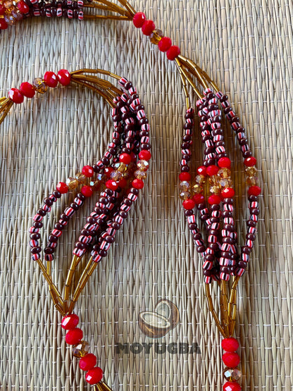 ORISHA OYA Set - Yoruba Deity Necklace and Bracelet Duo