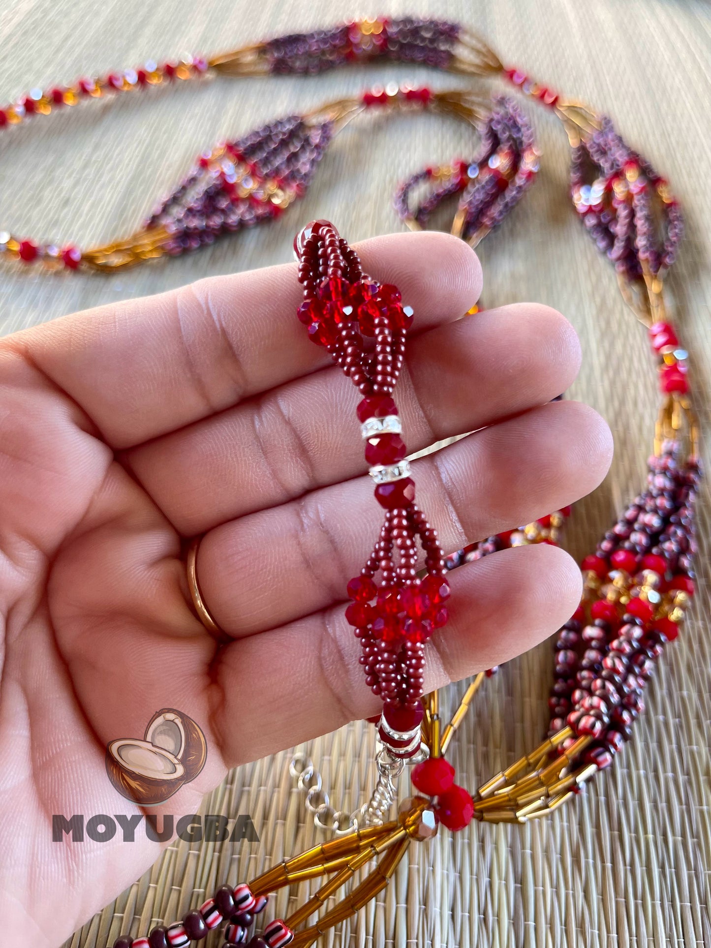 ORISHA OYA Set - Yoruba Deity Necklace and Bracelet Duo